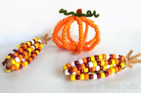 Pony Bead  Pumpkins