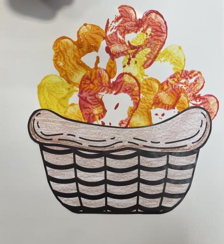 Apple Stamp Craft Example