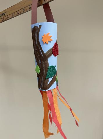 Fall Windsock Craft Example