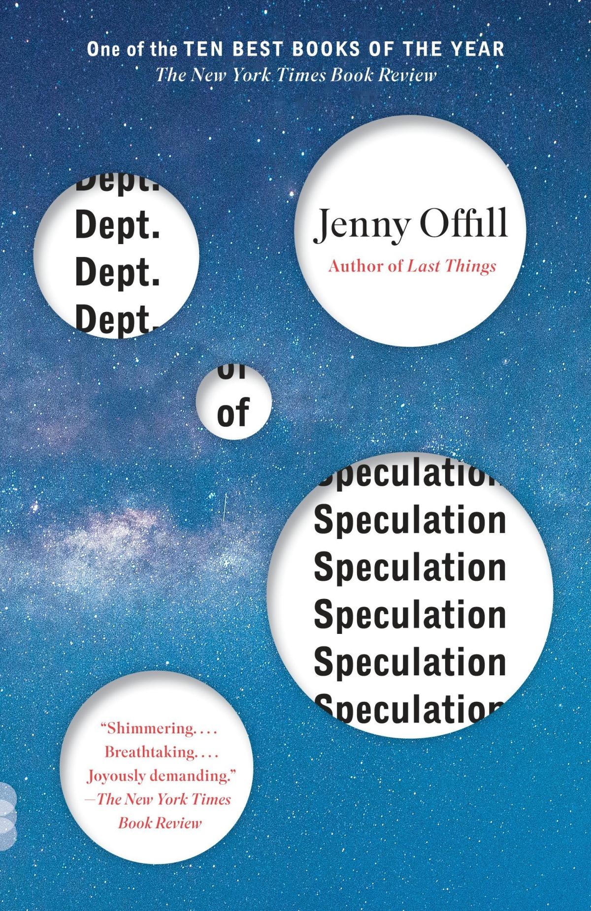 The Department of Speculation